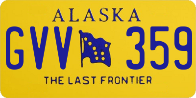 AK license plate GVV359