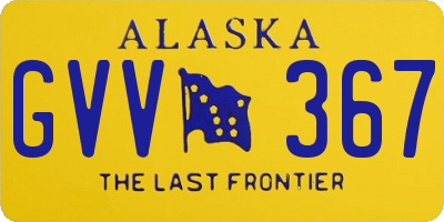 AK license plate GVV367