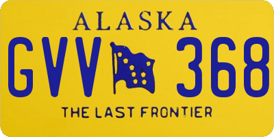 AK license plate GVV368