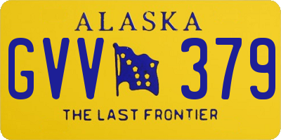 AK license plate GVV379