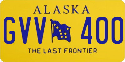 AK license plate GVV400