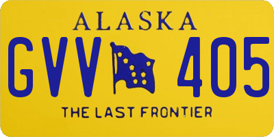 AK license plate GVV405