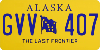 AK license plate GVV407