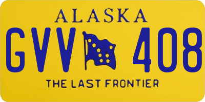 AK license plate GVV408