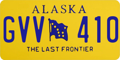 AK license plate GVV410