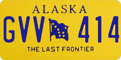 AK license plate GVV414