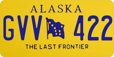 AK license plate GVV422