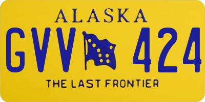 AK license plate GVV424