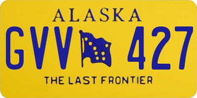 AK license plate GVV427