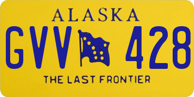 AK license plate GVV428