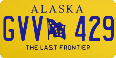 AK license plate GVV429