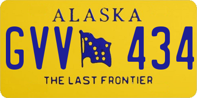 AK license plate GVV434