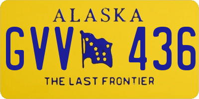 AK license plate GVV436