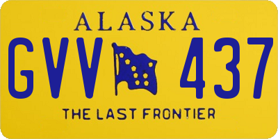 AK license plate GVV437