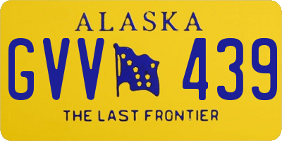 AK license plate GVV439