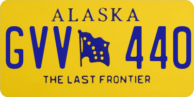 AK license plate GVV440