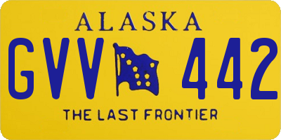 AK license plate GVV442