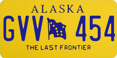 AK license plate GVV454