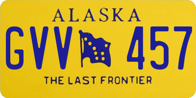 AK license plate GVV457