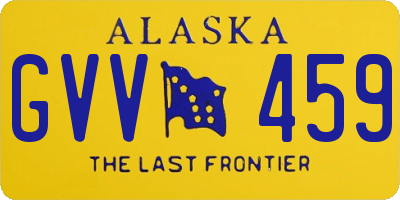 AK license plate GVV459