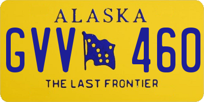 AK license plate GVV460