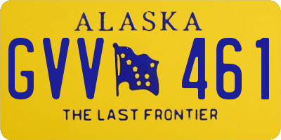 AK license plate GVV461