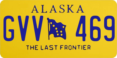 AK license plate GVV469