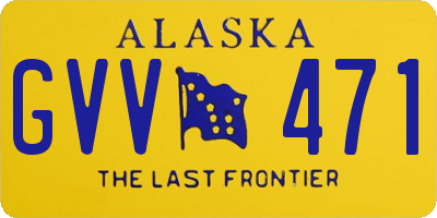 AK license plate GVV471