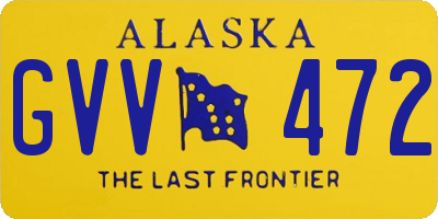 AK license plate GVV472