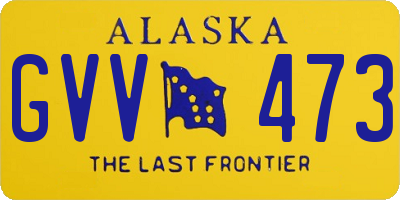 AK license plate GVV473