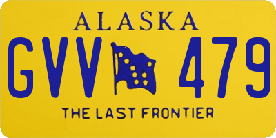 AK license plate GVV479