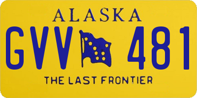 AK license plate GVV481