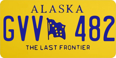 AK license plate GVV482