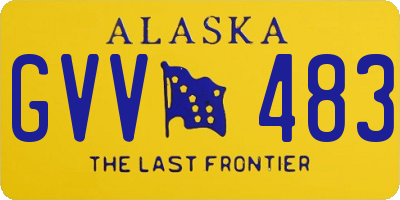 AK license plate GVV483