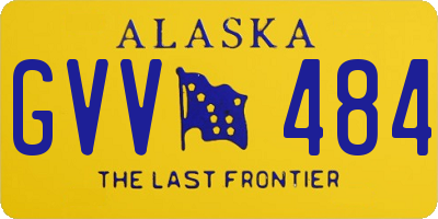 AK license plate GVV484