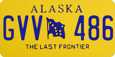 AK license plate GVV486