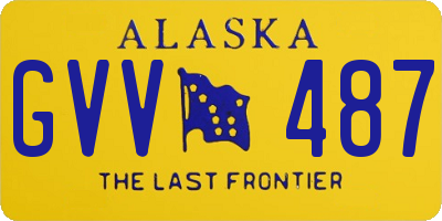 AK license plate GVV487