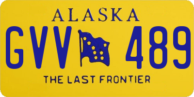 AK license plate GVV489