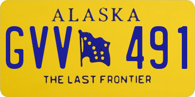 AK license plate GVV491