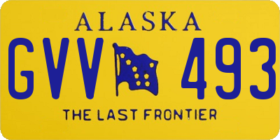 AK license plate GVV493