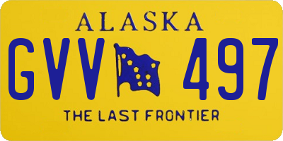 AK license plate GVV497