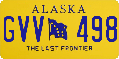 AK license plate GVV498