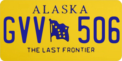 AK license plate GVV506