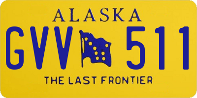 AK license plate GVV511