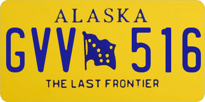 AK license plate GVV516