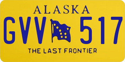AK license plate GVV517