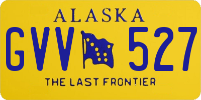 AK license plate GVV527