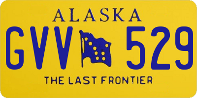 AK license plate GVV529