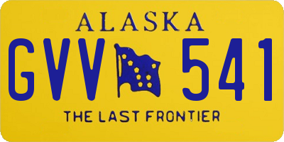 AK license plate GVV541