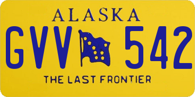 AK license plate GVV542